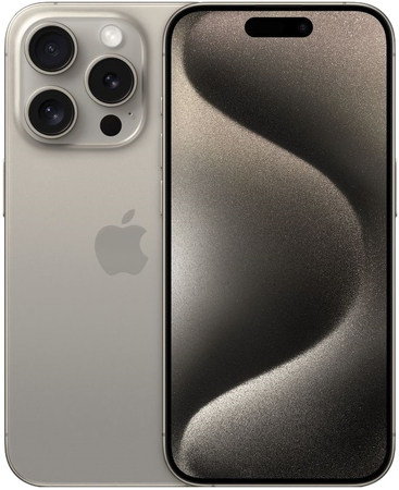 Apple iPhone 15 Pro 512 Гб Natural Titanium (натуральный титан), Объем встроенной памяти: 512 Гб, Цвет: Natural Titanium