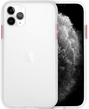 Чехол для iPhone 11 Pro Max Brosco STTPU Бело-красный, изображение 2