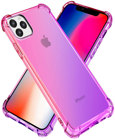 Чехол для iPhone 11 Pro Max Brosco HARDTPU Фиолетово-розовый, изображение 2