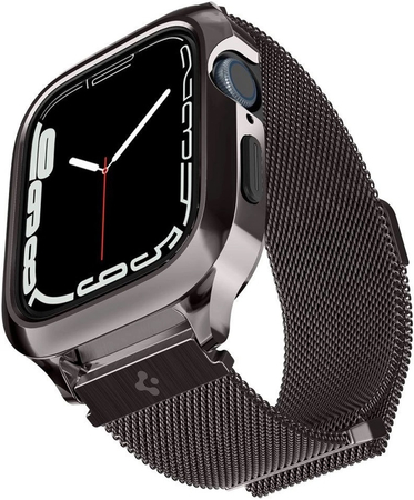 Ремешок для Apple Watch 45mm Spigen Metal Fit Pro Graphite, Цвет: Graphite / Графитовый