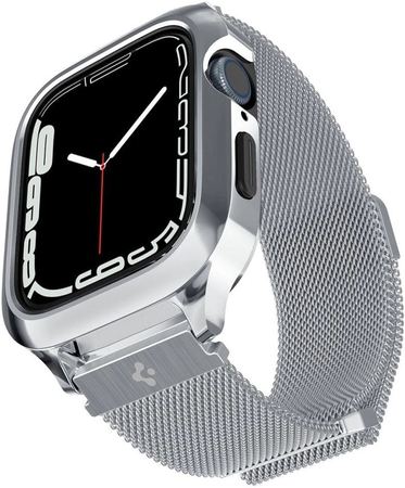 Ремешок для Apple Watch 45mm Spigen Metal Fit Pro Silver, Цвет: Silver / Серебристый