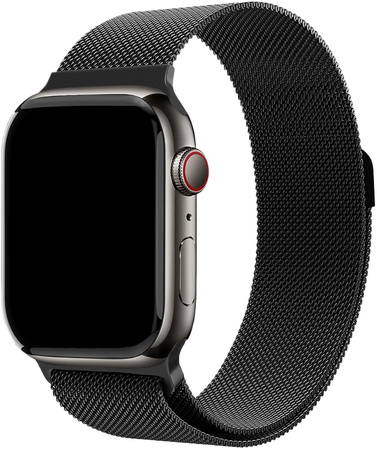 Ремешок магнитный металлический uBear Spark для Apple Watch M/L черный, Цвет: Black / Черный
