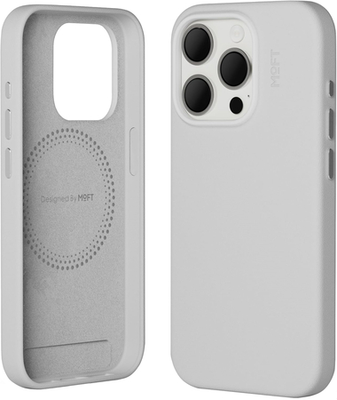 Чехол-накладка MOFT Snap Phone Case iPhone 15 Pro Max (Экокожа Movas) Белый, Цвет: White / Белый, изображение 2