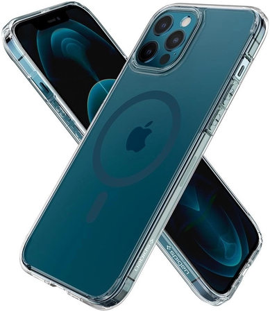 Чехол Spigen для iPhone 12 Pro Max Ultra Hybrid Mag Magsafe Blue, изображение 7