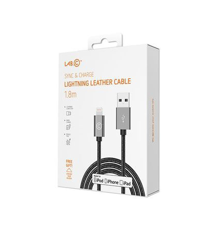 Кабель LAB.C USB на Lightning 1.8м., Серый, изображение 2