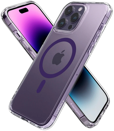 Защитный чехол Spigen Ultra Hybrid Mag MagSafe iPhone 14 Pro Max Deep Purple, Цвет: Deep Purple / Темно-фиолетовый, изображение 4