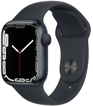 Apple Watch 7 GPS 41mm MidnightAl/Midnight Sport