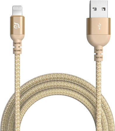 Кабель Adam Elements PeAk III Lightning-USB, 1.2 м, золотой, изображение 3