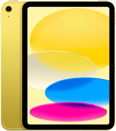 Apple iPad 2022 WiFi+Cellular 256Gb Yellow, Объем встроенной памяти: 256 Гб, Цвет: Yellow / Желтый, Возможность подключения: Wi-Fi+Cellular