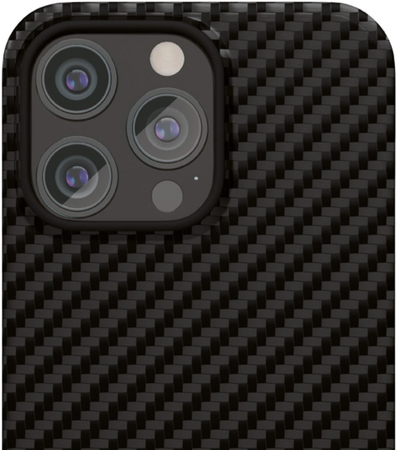 Чехол VLP Kevlar Case с MagSafe для iPhone 15 Pro Max Black, Цвет: Black / Черный, изображение 2