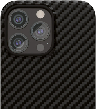 Чехол VLP Kevlar Case с MagSafe для iPhone 15 Pro Black, изображение 2