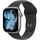 Apple Watch Series 11, 42 мм, корпус из алюминия цвета «космический серый», спортивный ремешок «чёрный», Экран: 42, Цвет: Space Grey / Космический серый, Возможности подключения: GPS