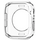 Чехол для Apple Wacth 41mm, Spigen Fit, Silicone Case, Clear