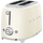 Тостер SMEG TSF01CREU на 2 ломтика кремовый, Цвет: Cream / Кремовый