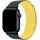 Ремешок магнитный силиконовый uBear Mode для Apple Watch S/M чёрный/жёлтый, Цвет: Yellow / Желтый