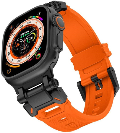 Ремешок Tech-protect Delta Pro Apple Watch 44/45/49mm Orange/black, изображение 2