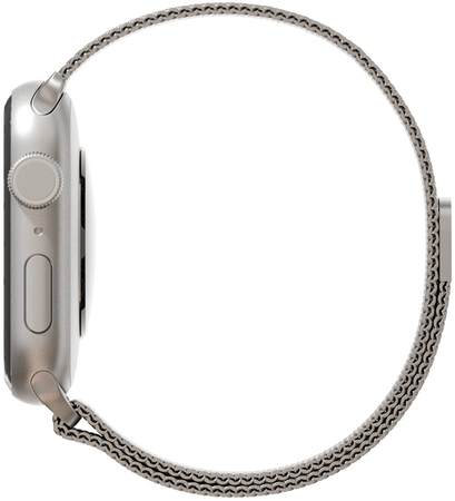 Ремешок для Apple Watch 45mm VLP Milanese Band Silver, Цвет: Silver / Серебристый, изображение 3