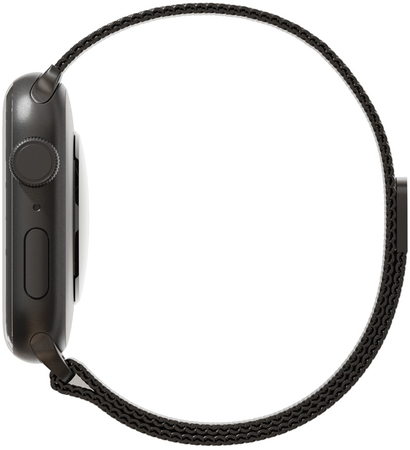 Ремешок для Apple Watch 45mm VLP Milanese Band Black, Цвет: Black / Черный, изображение 3