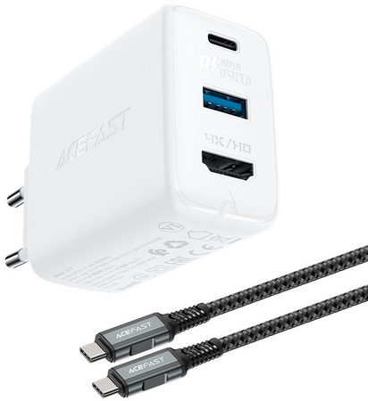 Сетевое зарядное устройство ACEFAST A17 65W GaN multi-function HUB charger 5, изображение 2