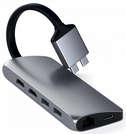 USB-хаб Type-C Dual Multimedia Adapter (ST-TCDMMAM) Space Gray