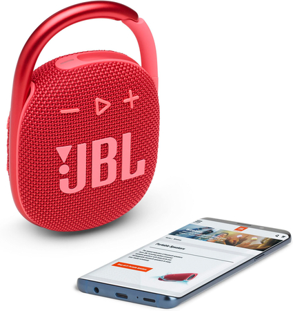 Портативная колонка JBL CLIP 4 Red (JBLCLIP4RED), Цвет: Red / Красный, изображение 9