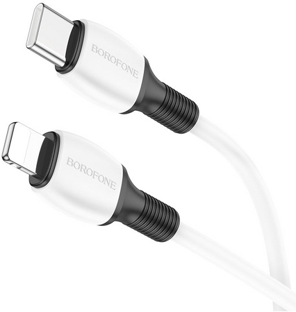 Кабель USB-C to lightning Borofone BX84 White