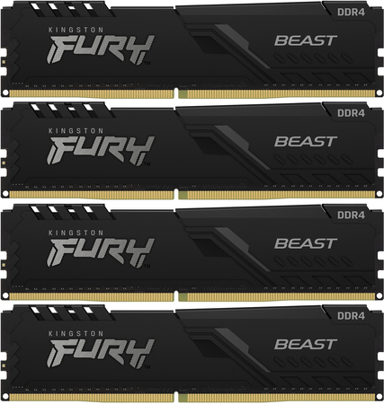 Оперативная память Kingston FURY Beast Black (KF436C17BBK4/32) 32 ГБ