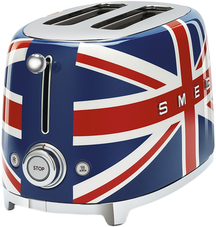 Тостер SMEG TSF01UJEU  на 2 ломтика британский флаг, Цвет: Blue / Синий