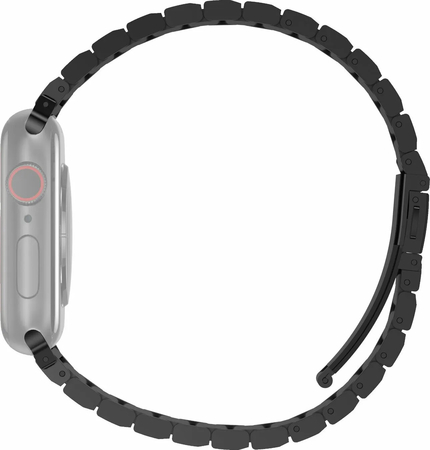 Ремешок для Apple Watch 49/45/44/42 mm Uniq Strova Strap Link Steel Black, изображение 4