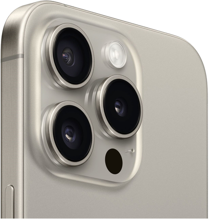Apple iPhone 15 Pro 128 Гб Natural Titanium (натуральный титан), Объем встроенной памяти: 128 Гб, Цвет: Natural Titanium, изображение 4