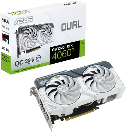 Видеокарта ASUS GeForce RTX 4060 Ti Dual White OC Edition (DUAL-RTX4060TI-O8G-WHITE), изображение 12