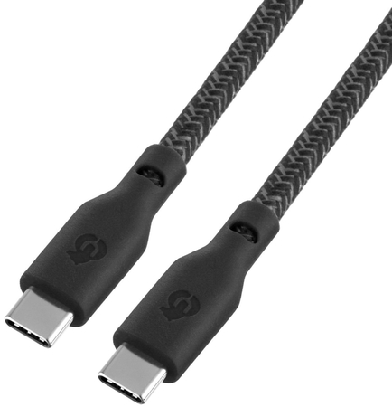 Кабель зарядный uBear Trend Cable USB-C/USB-C 2.4м, 140W черный, Цвет: Black / Черный, изображение 2