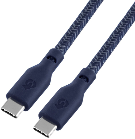 Кабель зарядный uBear Trend Cable USB-C/USB-C 2.4м, 140W синий, Цвет: Blue / Синий, изображение 2