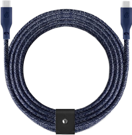 Кабель зарядный uBear Trend Cable USB-C/USB-C 2.4м, 140W синий, Цвет: Blue / Синий, изображение 3