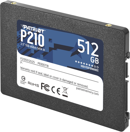 SSD накопитель Patriot Memory P210 512 ГБ (P210S512G25), изображение 2