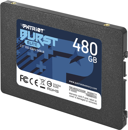 SSD накопитель Patriot Burst Elite 480 ГБ (PBE480GS25SSDR), изображение 2