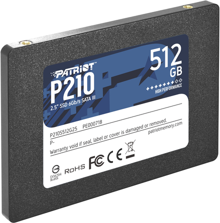 SSD накопитель Patriot Memory P210 512 ГБ (P210S512G25), изображение 3