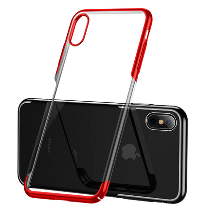 Чехол Baseus для iPhone XS Glitter Case Red, изображение 2