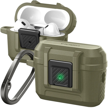 Защитный чехол Spigen Lock Fit Airpods Pro 1 / 2 Vintage Khaki, Цвет: Arctic Camouflage / Хаки, изображение 14