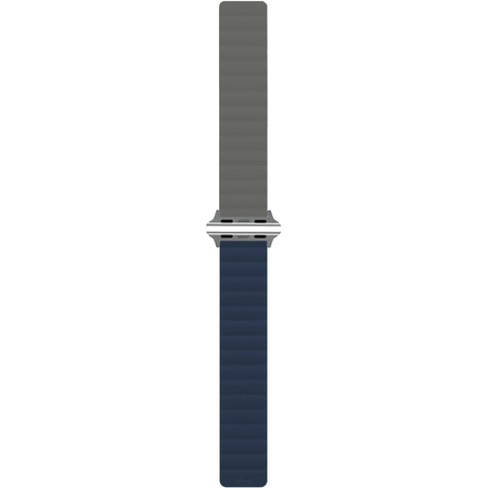 Ремешок магнитный силиконовый uBear Mode для Apple Watch, M/L, синий/серый, изображение 2