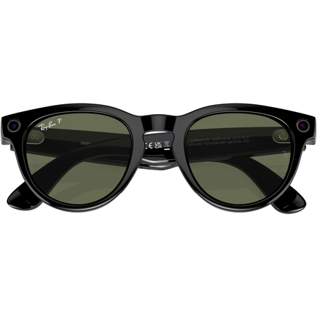 Смарт-очки Ray-Ban Meta Headliner Shiny Black Frame/Green Lenses (RW4009 601/9A 50-23), изображение 5
