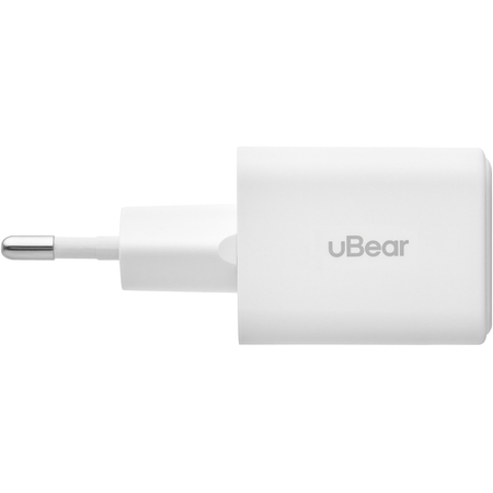 Сетевое зарядное устройство uBear Bridge 30W, 2 ports (USB-A, USB-C) Белый, изображение 4