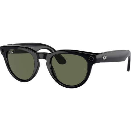 Смарт-очки Ray-Ban Meta Headliner Shiny Black Frame/Green Lenses (RW4009 601/9A 50-23), изображение 2