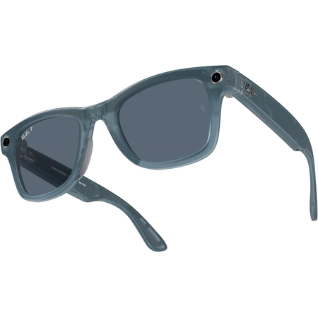 Смарт-очки Ray-Ban Meta Wayfarer Sunglases Matte Jeans Frame Dusty Blue Lenses (RW4006 67552V 50-22), изображение 6
