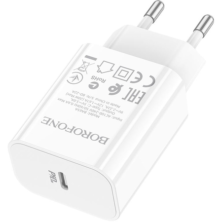 Сетевое зарядное устройство Borofone BA65A White, изображение 3