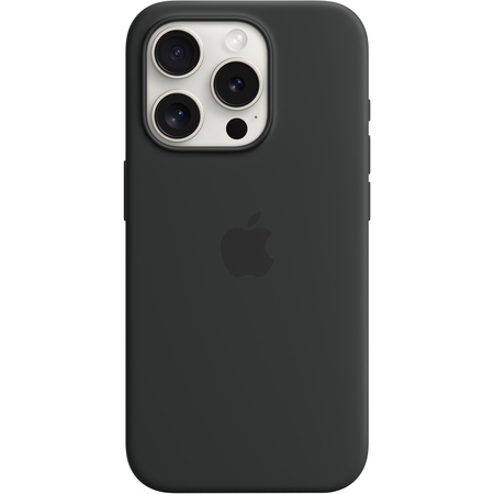 Чехол для iPhone 15 Pro Silicone Case Black, изображение 3