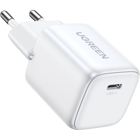 Сетевое зарядное устройство UGREEN CD319 Nexode Mini 30W USB-C PD GaN белый