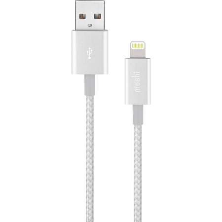 Кабель Moshi Integra Lightning на USB-A, Кевлар, 1.2м, Серебряный