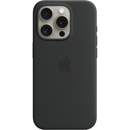 Чехол для iPhone 15 Pro Silicone Case Black