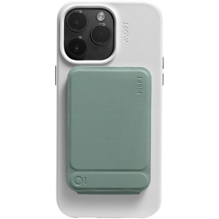 Подставка-трипод Moft Snap Phone Tripod  + магнитное кольцо, экокожа Movas Шалфей, Цвет: Teal / Бирюзовый